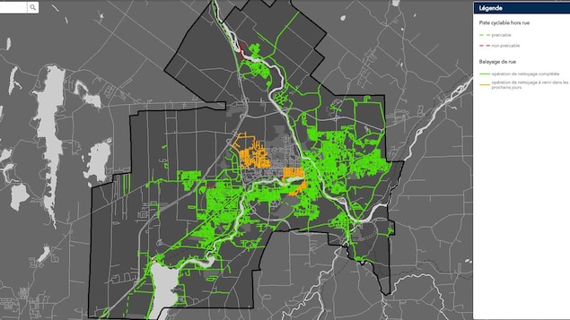 En date du 24 mai 2018, la Ville de Sherbrooke a nettoyé 80 % du territoire. En date du 24 mai 2018, la Ville de Sherbrooke a nettoyé 80 % du territoire.