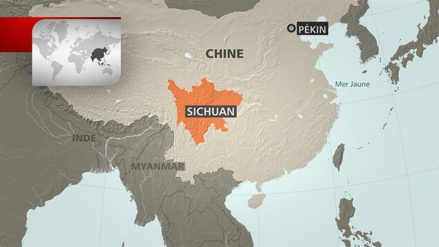 Carte du Sichuan Carte du Sichuan