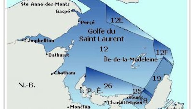 Les zones de pêche au crabe des neiges dans le golfe du Saint-Laurent Les zones de pêche au crabe des neiges dans le golfe du Saint-Laurent