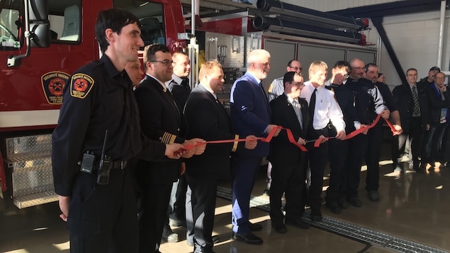Inauguration de la nouvelle caserne des pompiers de La Doré le 19 mars 2018 par le premier ministre Philippe Couillard Inauguration de la nouvelle caserne des pompiers de La Doré le 19 mars 2018 par le premier ministre Philippe Couillard