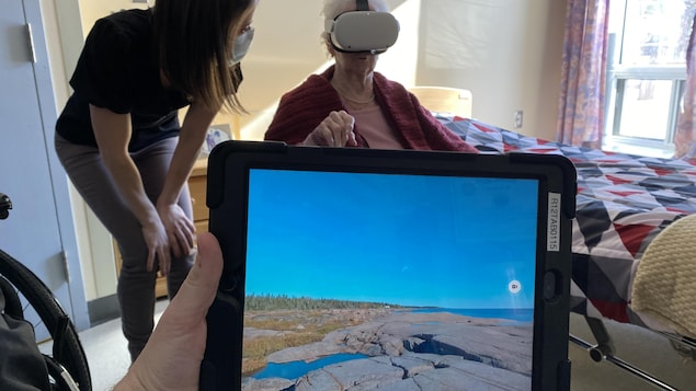 CHSLD residents travel with virtual reality headsets