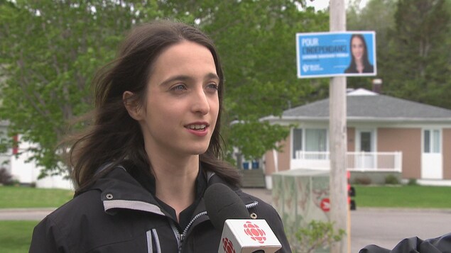La candidate du Bloc québécois dans Chicoutimi-Le Fjord, Catherine Bouchard-Tremblay La candidate du Bloc québécois dans Chicoutimi-Le Fjord, Catherine Bouchard-Tremblay