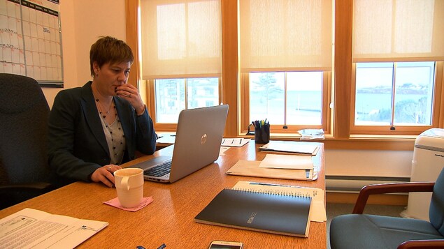Cathy Poirier, mairesse de Percé Cathy Poirier, mairesse de Percé