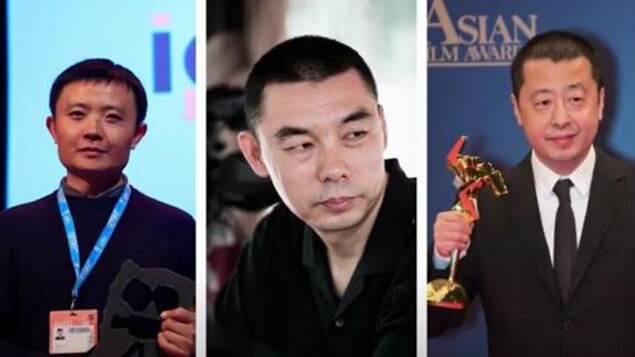 参与中加纪录片论坛的其中三位中国导演，从左至右，范俭、张同道、贾樟柯。