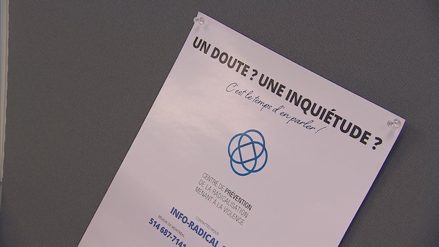 Une affiche du Centre de prévention de la radicalisation menant à la violence Une affiche du Centre de prévention de la radicalisation menant à la violence