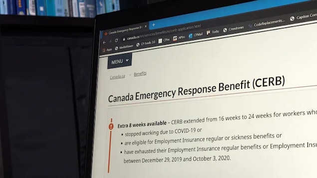 The landing page for the Canada Emergency Response Benefit. 