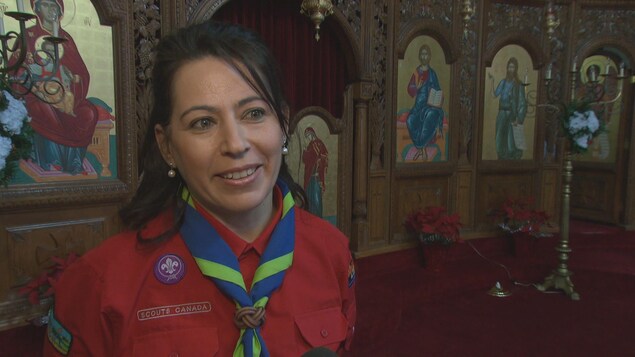 Saidé Lammam, cheftaine pour les Scouts de la paroisse Saints-Pierre-et-Paul. Saidé Lammam, cheftaine pour les Scouts de la paroisse Saints-Pierre-et-Paul.