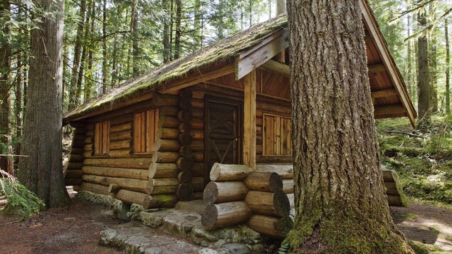 Un petit chalet en vois dans la forêt. Un petit chalet en vois dans la forêt.