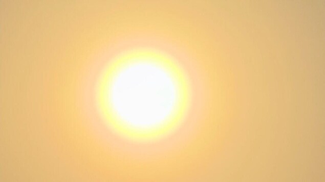 Un soleil dans le ciel.
