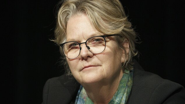 Gros plan de la ministre responsable de la Métropole, Chantal Rouleau.