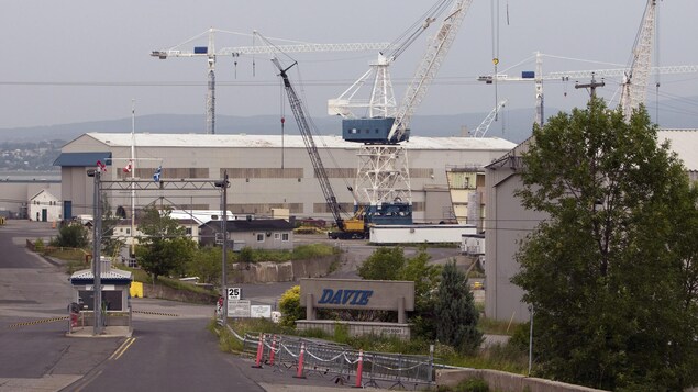 Une partie des installations du chantier maritime Davie.