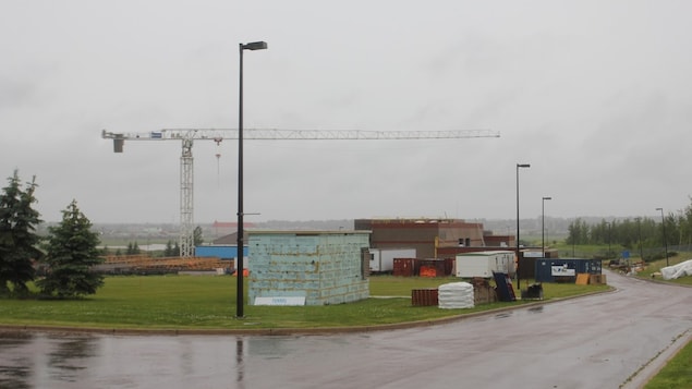 Le chantier de TransAqua près de Moncton. Le chantier de TransAqua près de Moncton.
