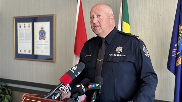 Le chef de la police de Regina, Evan Bray, le mercredi 29 mars 2023.
