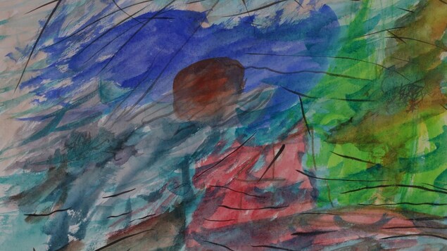 Le dessin Tempête à l'île verte , de Chloé Sainte-Marie Le dessin Tempête à l'île verte , de Chloé Sainte-Marie