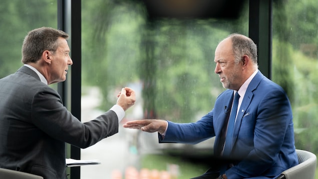Christian Dubé en entrevue avec Partice Roy.