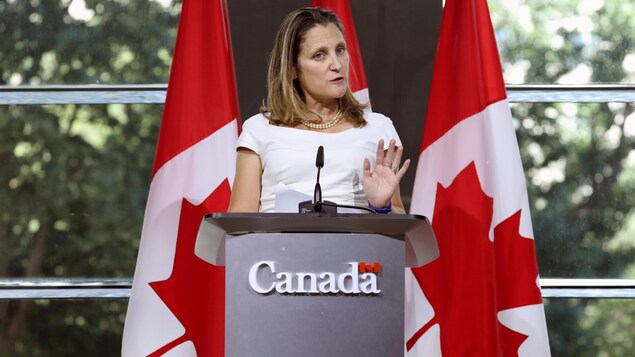 La ministre canadienne des Affaires étrangères, Chrystia Freeland.