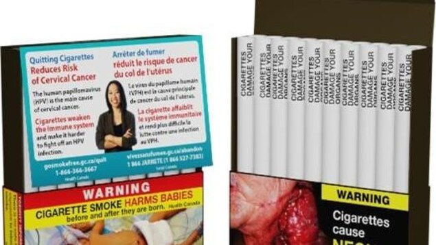 Individual cigarettes bearing warnings on them in addition to having warnings on packaging.