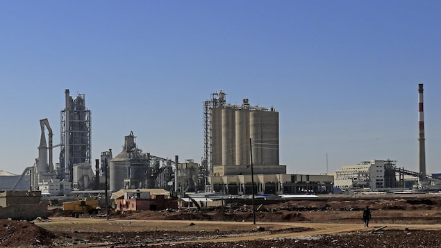 La cimenterie de Larfage à Jalabiya, en Syrie.