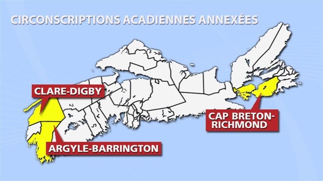 Circonscriptions acadiennes annexées en Nouvelle-Écosse Circonscriptions acadiennes annexées en Nouvelle-Écosse