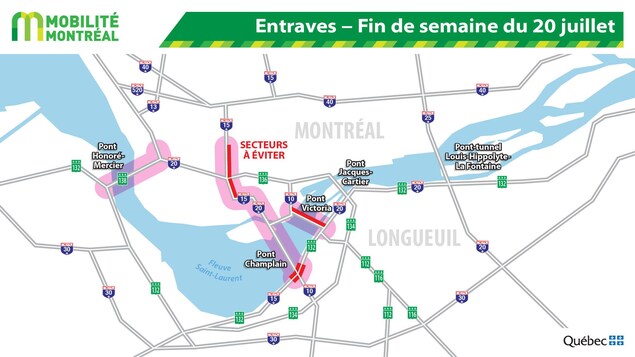 Une carte du sud-ouest de Montréal. Une carte du sud-ouest de Montréal.