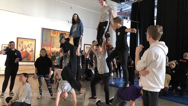 Une répétition de cirque