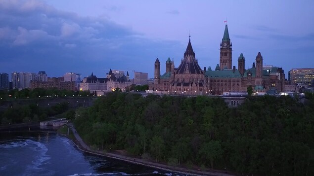 La colline du Parlement, à Ottawa