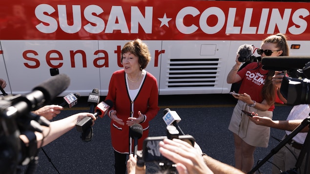 La sénatrice républicaine du Maine, Susan Collins, tente de se faire réélire.
