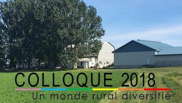 Affiche du colloque sur les réalités LGBTQ en milieu agricole.