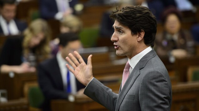 Justin Trudeau aux Communes.