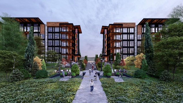 Une image des futurs condos.
