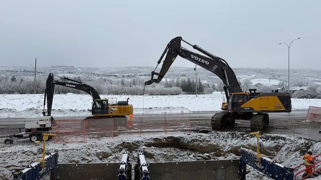 Bris de la conduite principale : Calgary vers la zone rouge