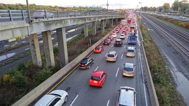 Congestion sur l'autoroute 20 Est.