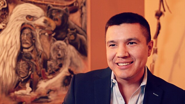 Le grand chef de la nation atikamekw, Constant Awashish Le grand chef de la nation atikamekw, Constant Awashish