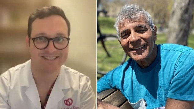 Le cardiologue argentin Andrés Klein (à gauche) et l'ancien journaliste de RCI, Pablo Gómez Barrios, qui souffre d'arythmie et de tachycardie.