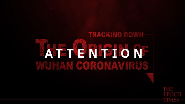 Capture d'écran d'une des premières images du documentaire Tracking down the origin of the Wuhan coronavirus, mis en ligne le 7 avril sur deux chaînes YouTube associées au quotidien Epoch Times.