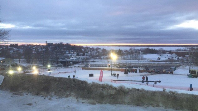 Piste de glace pour patinage extrême Piste de glace pour patinage extrême