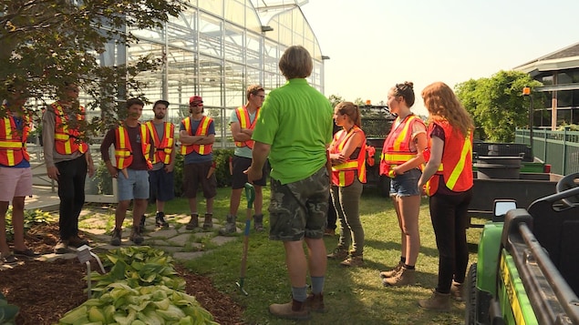 Un cours d'horticulture au Collège Niagara. Un cours d'horticulture au Collège Niagara.
