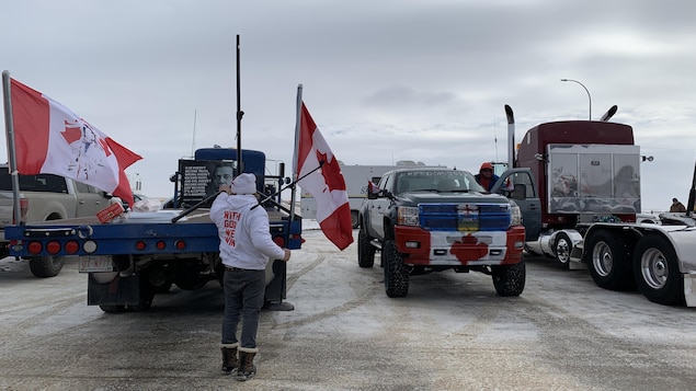 Fin imminente de la manifestation à Coutts en Alberta