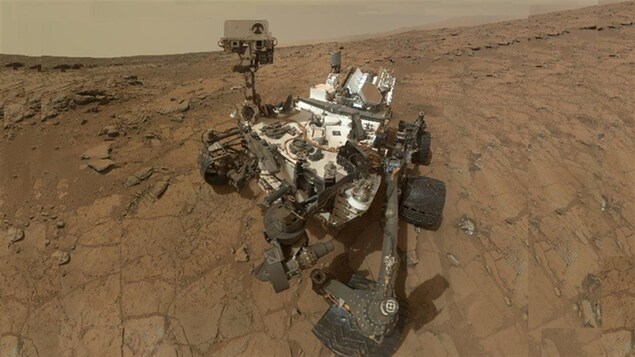 Un autoportrait du rover américain Curiosity sur la surface de Mars Un autoportrait du rover américain Curiosity sur la surface de Mars