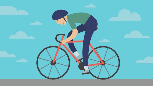Infographie de cycliste