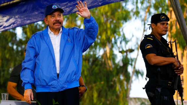 Le président du Nicaragua Daniel Ortega photographié à Managua. Le président du Nicaragua Daniel Ortega photographié à Managua.
