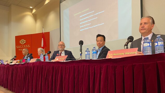 Cinq candidats à la mairie de Vancouver s’affrontent sur l’avenir du quartier chinois