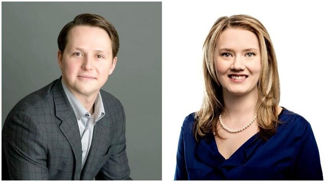 À gauche, il y a le portrait de Devin Dreeshen et à droite celui de Laila Goodridge. À gauche, il y a le portrait de Devin Dreeshen et à droite celui de Laila Goodridge.