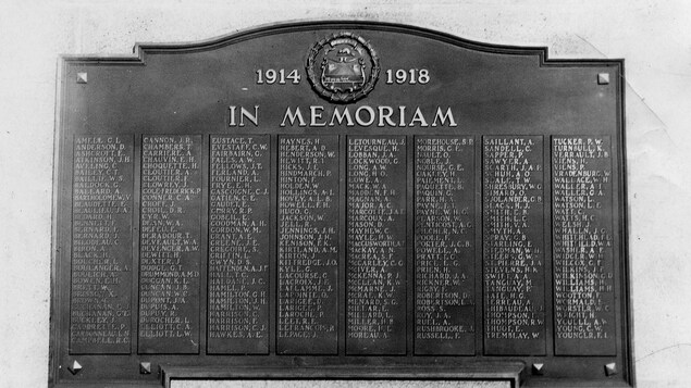 Le nom des soldats morts au combat lors de la Première Guerre mondial Le nom des soldats morts au combat lors de la Première Guerre mondial