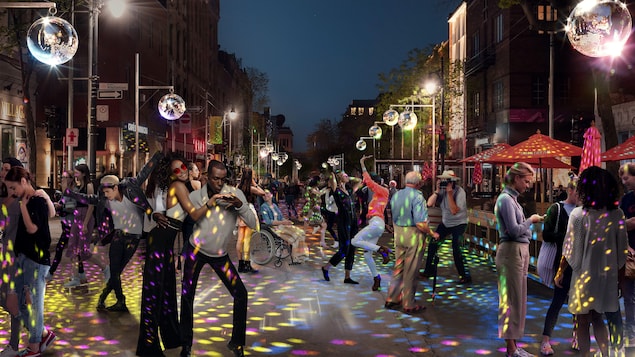 Mille facettes : une piste de danse disco dans le Village cet été
