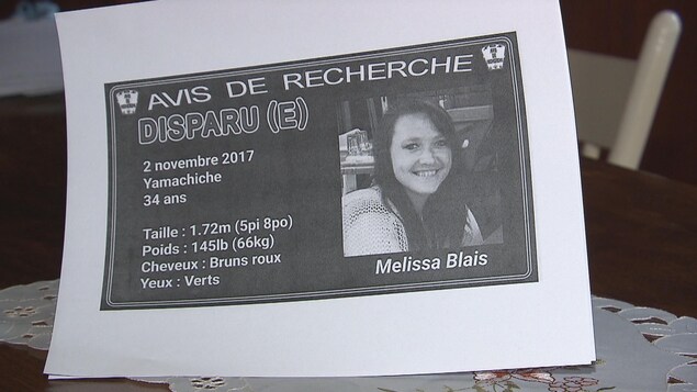 Avis de recherche pour retrouver Mélissa Blais. Avis de recherche pour retrouver Mélissa Blais.