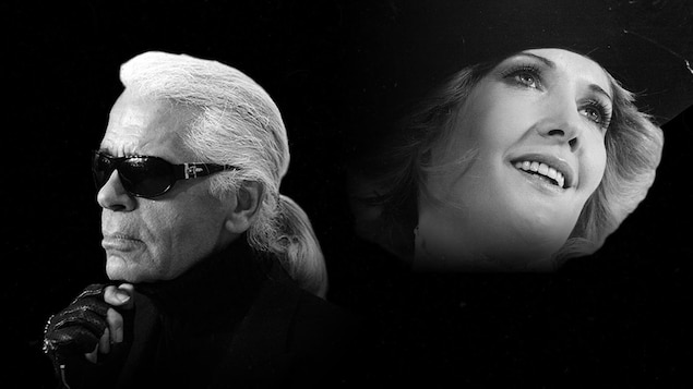 Karl Lagerfeld et Andrée Lachapelle