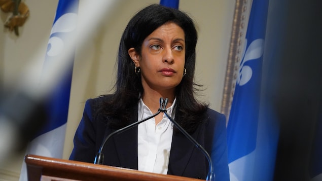 魁北克省反對黨 - 自由黨領袖 Dominique Anglade.