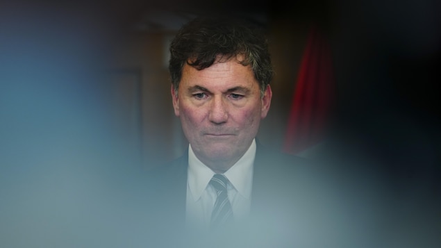 Minister of Public Safety, Democratic Institutions and Intergovernmental Affairs Dominic LeBlanc speaks to reporters in the foyer of the House of Commons on Parliament Hill in Ottawa on Monday. 