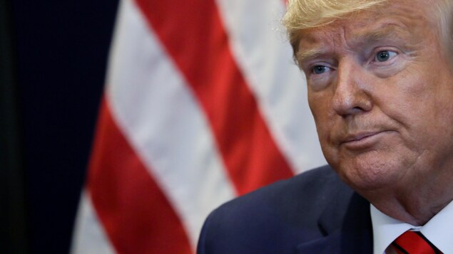 Le président américain Donald Trump s'exprime lors d'une réunion avec le président irakien Barham Salih en marge de l'Assemblée générale annuelle des Nations Unies à New York le 24 septembre 2019.